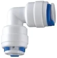 اتصال زانویی فشاری Realgoal، اتصالات سریع لوله برای آب RO (بسته 5 عددی) x1/4 اینچ