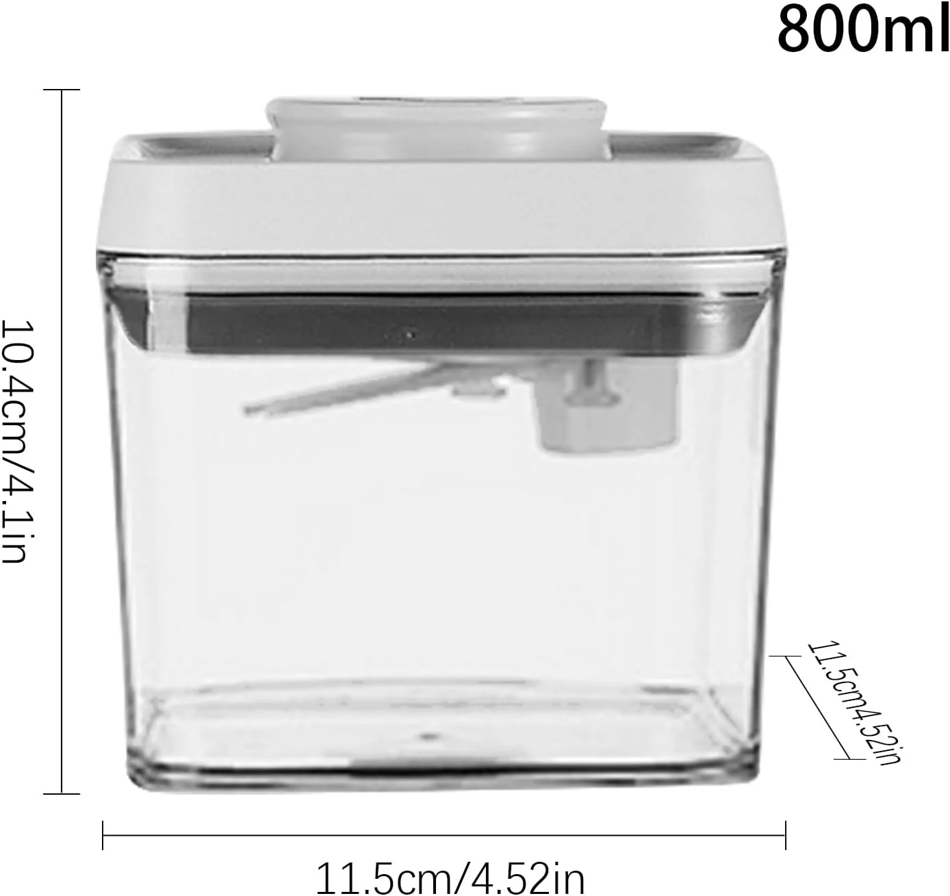 Cereal Containers with Lids | Airtight Storage Jars | Clear Stackable Sealed Jar for Rice Pet Food Home Bakers Pantry Organizers Dried Fruits Snack Seasonings Candy Loose Tea