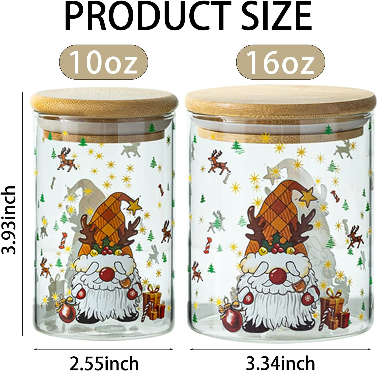 ظروف شیشه ای کریسمس wangsdjy با درب بامبو - ظروف نگهداری مواد غذایی شیشه ای با درب برای کریسمس زمستانی، دکور آشپزخانه کریسمس، ظرف کوکی و ظروف آب نبات - مجموعه 6 عددی (3 بزرگ و 3 کوچک) ظروف شیشه ای کریسمس wangsdjy با درب بامبو - ظروف نگهداری مواد غذایی شیشه ای با درب برای کریسمس زمستانی، دکور آشپزخانه کریسمس، ظرف کوکی و ظروف آب نبات - مجموعه 6 عددی (3 بزرگ و 3 کوچک)