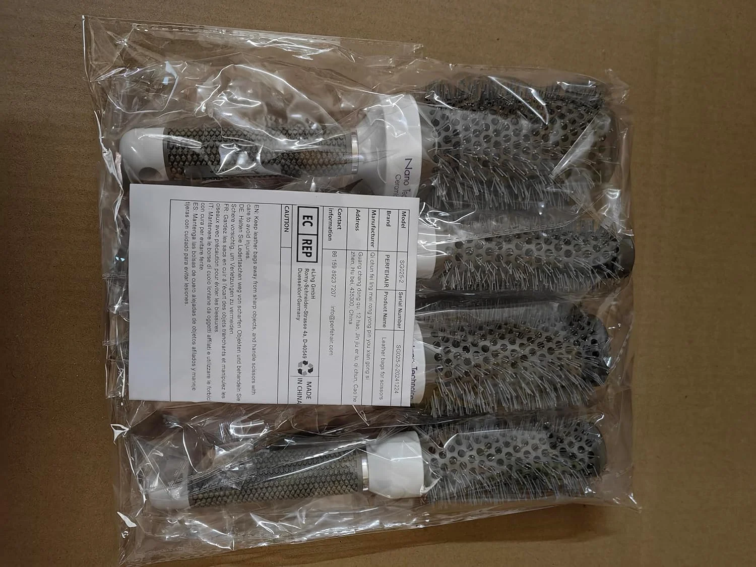 برس حرارتی گرد سرامیکی پرفهیر برای خشک کردن، فر کردن و حالت دادن مو، مجموعه 5 سایز (1 ست = 5 برس در سایزهای مختلف) برس حرارتی گرد سرامیکی پرفهیر برای خشک کردن، فر کردن و حالت دادن مو، مجموعه 5 سایز (1 ست = 5 برس در سایزهای مختلف)