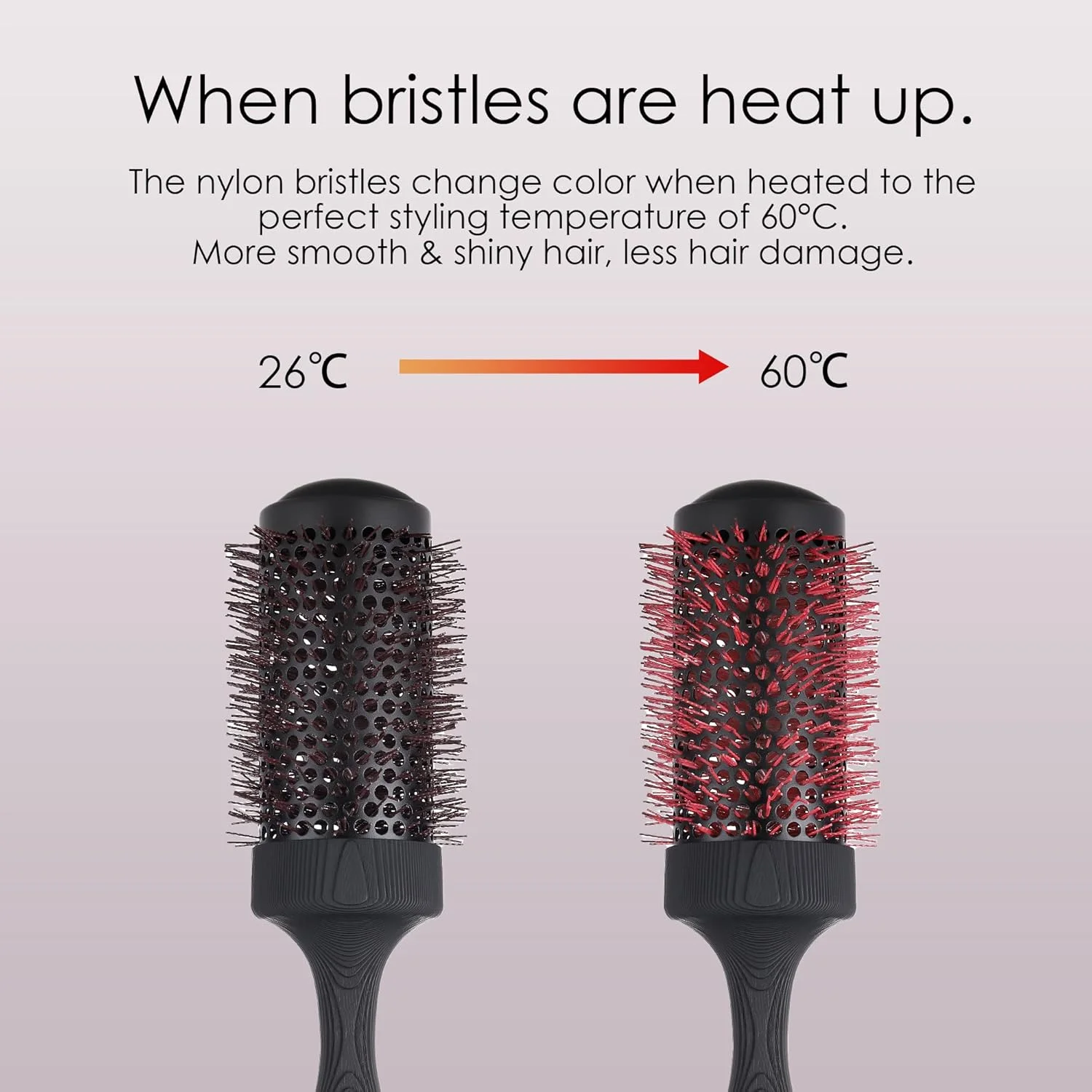 برس گرد سرامیکی بزرگ Perfehair برای خشک کردن مو، برس موی حرارتی یونی 2.9 اینچی برای حالت دادن، فر کردن، صاف کردن موهای متوسط تا بلند موج دار یا فر برس گرد سرامیکی بزرگ Perfehair برای خشک کردن مو، برس موی حرارتی یونی 2.9 اینچی برای حالت دادن، فر کردن، صاف کردن موهای متوسط تا بلند موج دار یا فر