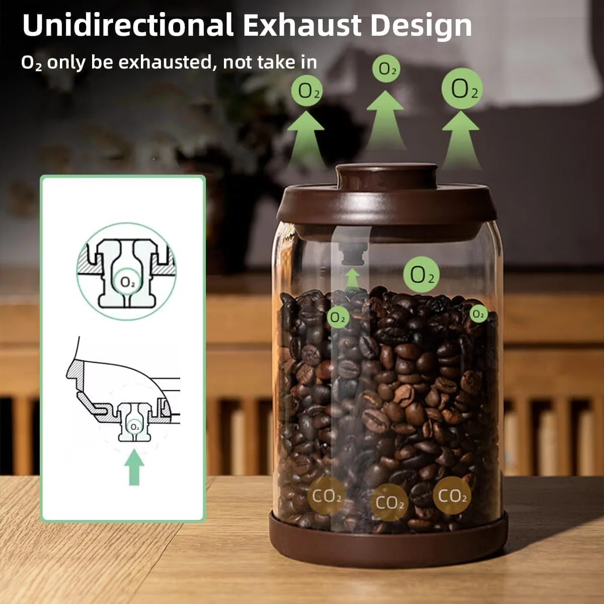 ظروف شیشه ای دوجداره برای نگهداری مواد غذایی - ظروف 900 میلی لیتری دربسته برای دانه های قهوه، شکر و چای برگ - شیشه های بوروسیلیکاتی مقاوم در برابر حرارت با درب های مهر و موم یک لمسی ظروف شیشه ای دوجداره برای نگهداری مواد غذایی - ظروف 900 میلی لیتری دربسته برای دانه های قهوه، شکر و چای برگ - شیشه های بوروسیلیکاتی مقاوم در برابر حرارت با درب های مهر و موم یک لمسی