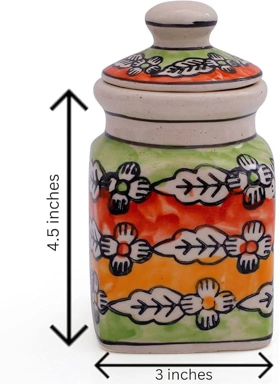 ظرف سرامیکی تزئینی با درب برای پیشخوان آشپزخانه، میز غذاخوری، لوازم جانبی منزل، چاشنی، ترشی، ادویه، قهوه، چای، قوطی شکر، نمک، گیاهان، نگهدارنده ظروف نگهداری مواد غذایی، دست ساز