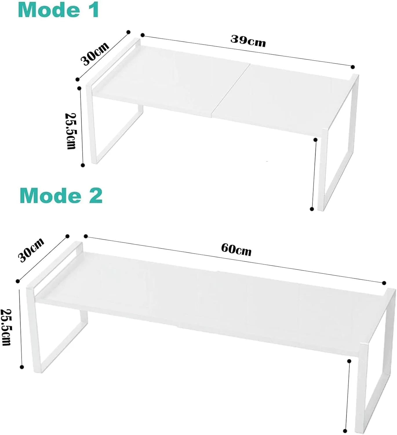 قفسه سازمان دهنده رومیزی قابل گسترش DOOKOO، قفسه آشپزخانه چند منظوره متحرک، قفسه ادویه، قفسه کابینت، قفسه انباری زیر سینک (سفید) قفسه سازمان دهنده رومیزی قابل گسترش DOOKOO، قفسه آشپزخانه چند منظوره متحرک، قفسه ادویه، قفسه کابینت، قفسه انباری زیر سینک (سفید)