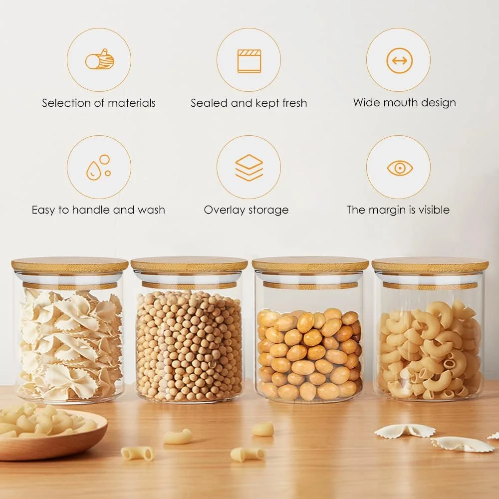 ظروف ادویه Deweey با درب بامبو، ست ظروف ادویه 2 عددی 16 اونسی شیشه ای با درب های بامبو هواگیر، ظروف نگهداری شیشه ای برای سازماندهی انبار، شکر، آرد، گیاهان و ادویه جات، ژله، لوازم DIY و صنایع دستی ظروف ادویه Deweey با درب بامبو، ست ظروف ادویه 2 عددی 16 اونسی شیشه ای با درب های بامبو هواگیر، ظروف نگهداری شیشه ای برای سازماندهی انبار، شکر، آرد، گیاهان و ادویه جات، ژله، لوازم DIY و صنایع دستی