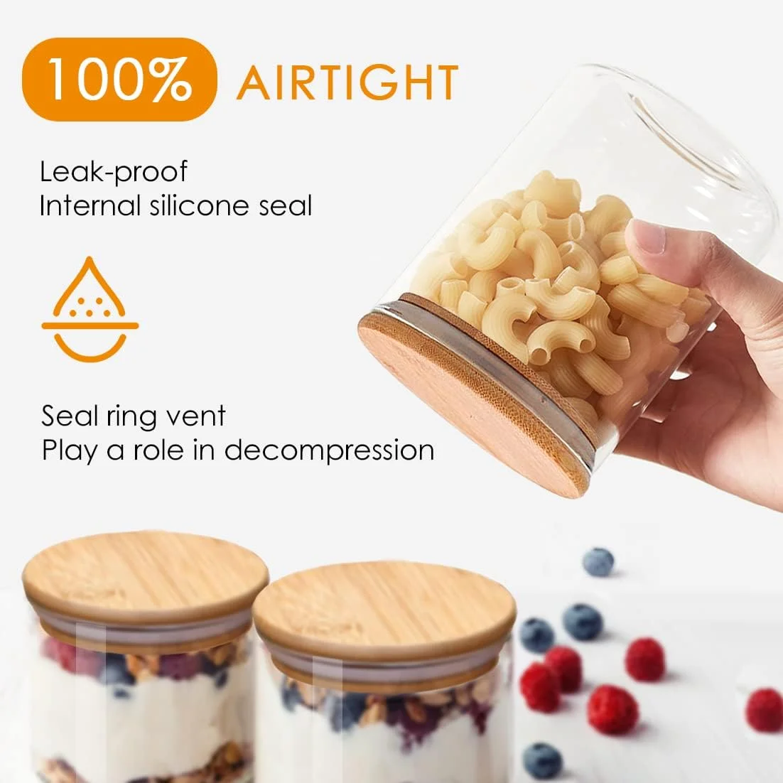 ظروف ادویه Deweey با درب بامبو، ست ظروف ادویه 2 عددی 16 اونسی شیشه ای با درب های بامبو هواگیر، ظروف نگهداری شیشه ای برای سازماندهی انبار، شکر، آرد، گیاهان و ادویه جات، ژله، لوازم DIY و صنایع دستی ظروف ادویه Deweey با درب بامبو، ست ظروف ادویه 2 عددی 16 اونسی شیشه ای با درب های بامبو هواگیر، ظروف نگهداری شیشه ای برای سازماندهی انبار، شکر، آرد، گیاهان و ادویه جات، ژله، لوازم DIY و صنایع دستی