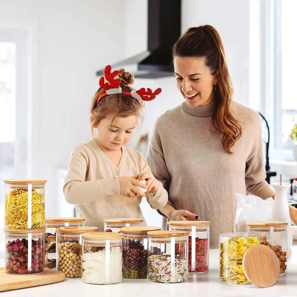 ظروف ادویه Deweey با درب بامبو، ست ظروف ادویه 2 عددی 16 اونسی شیشه ای با درب های بامبو هواگیر، ظروف نگهداری شیشه ای برای سازماندهی انبار، شکر، آرد، گیاهان و ادویه جات، ژله، لوازم DIY و صنایع دستی ظروف ادویه Deweey با درب بامبو، ست ظروف ادویه 2 عددی 16 اونسی شیشه ای با درب های بامبو هواگیر، ظروف نگهداری شیشه ای برای سازماندهی انبار، شکر، آرد، گیاهان و ادویه جات، ژله، لوازم DIY و صنایع دستی