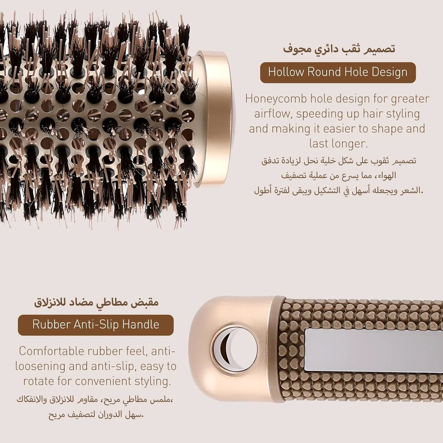 اواسیس گالور برس گرد سشوار، برس حالت دهنده فر کننده، برس مو برای سشوار کشیدن موی خانم ها، 1 عدد اواسیس گالور برس گرد سشوار، برس حالت دهنده فر کننده، برس مو برای سشوار کشیدن موی خانم ها، 1 عدد