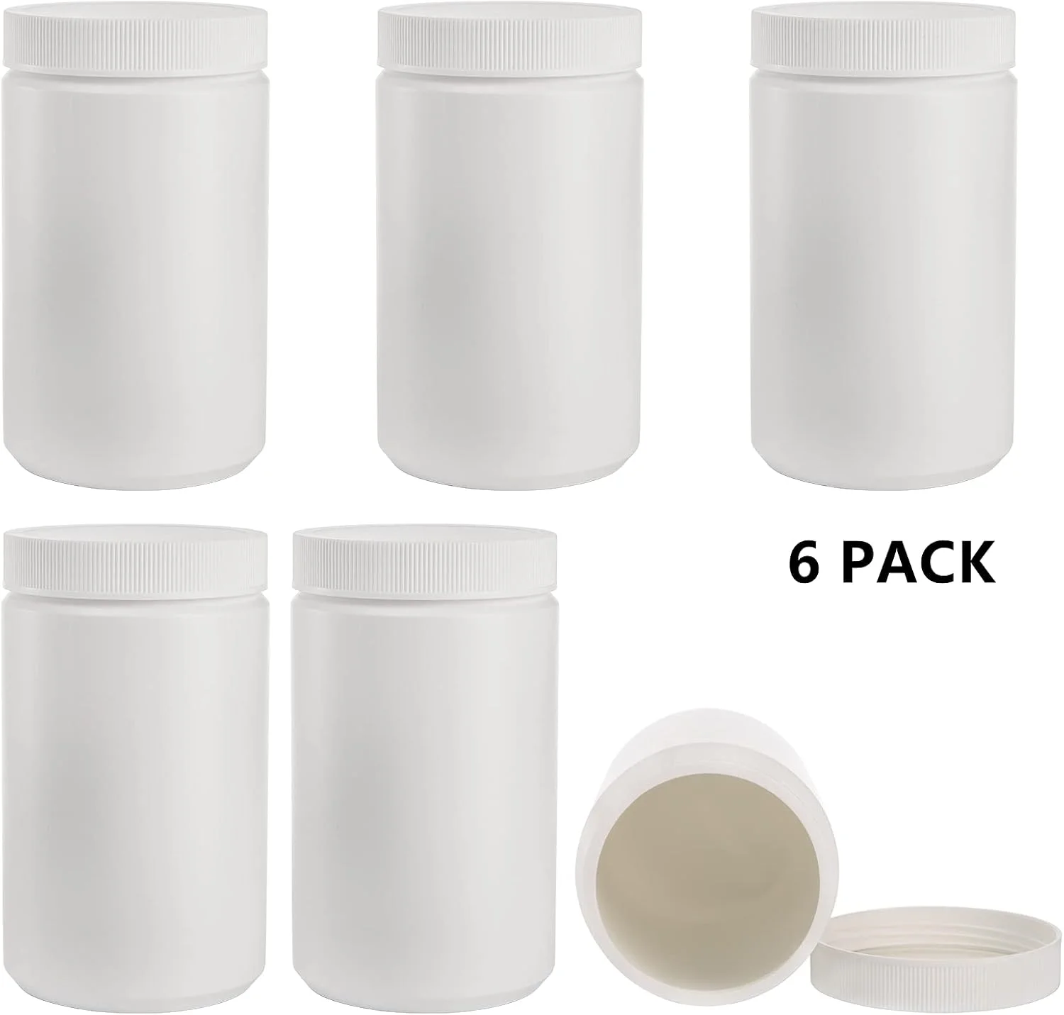 ظروف پلاستیکی دهیو، 6 عددی، 1000 میلی لیتری، دهانه گشاد، درب پیچی، مناسب برای نگهداری مواد غذایی گرم یا سرد، بستنی، سالاد، مایعات، کره بادام زمینی، آشپزخانه و مصارف خانگی، سفید ظروف پلاستیکی دهیو، 6 عددی، 1000 میلی لیتری، دهانه گشاد، درب پیچی، مناسب برای نگهداری مواد غذایی گرم یا سرد، بستنی، سالاد، مایعات، کره بادام زمینی، آشپزخانه و مصارف خانگی، سفید