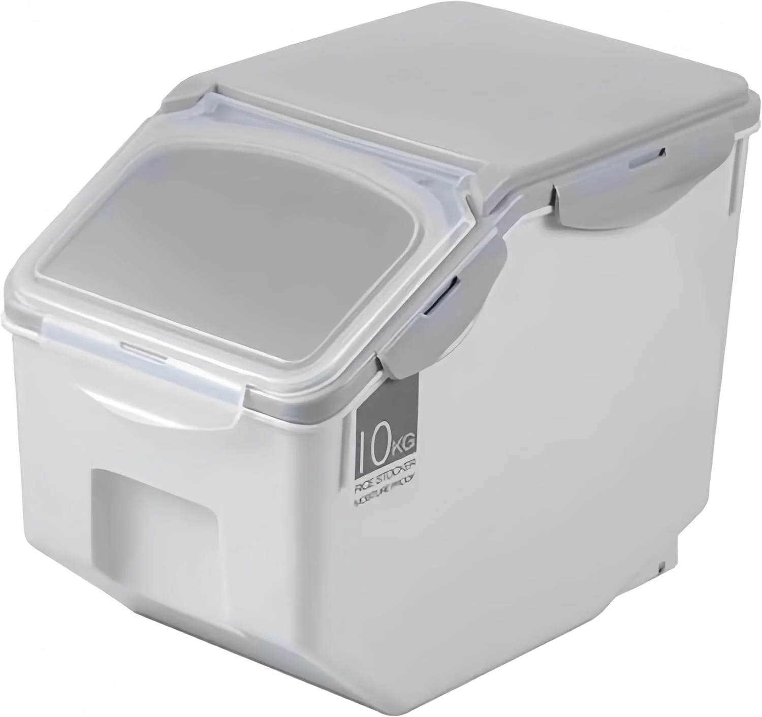 ظروف بزرگ 10 کیلوگرمی نگهداری مواد غذایی ORCHID M، سطل برنج، ظروف نگهداری مواد غذایی درب دار و پیمانه، ظروف نگهداری مواد غذایی آشپزخانه با قابلیت نگهداری هوا برای نگهداری مواد غذایی خشک، ظرف نگهداری مواد غذایی