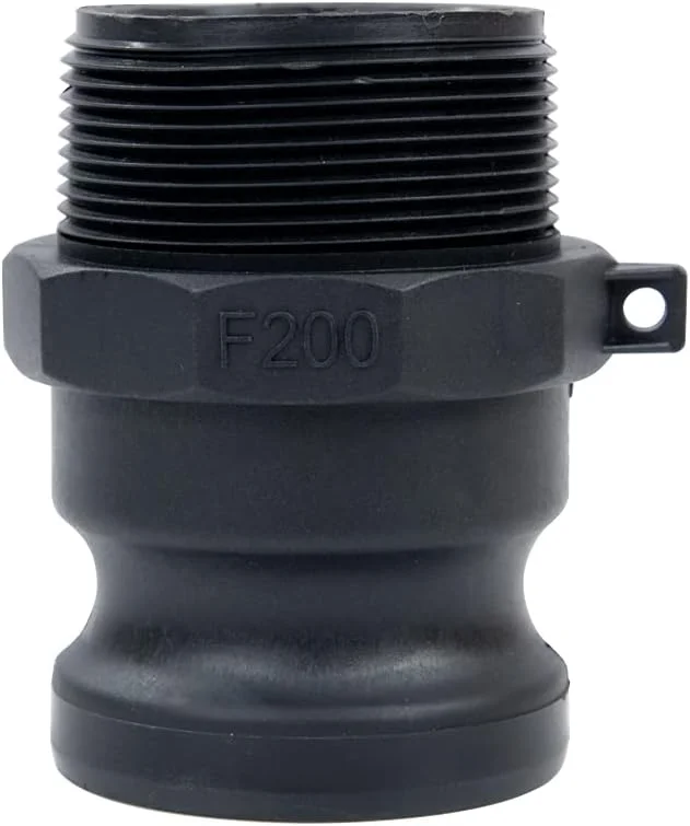 اتصالات کملاک Quafwia، 1 عدد، اتصالات کملاک پلی پروپیلن نوع F استاندارد، آداپتور نری 2 اینچ x رزوه نری 2 اینچ، اتصالات کملاک 2 اینچی پلی پروپیلن
