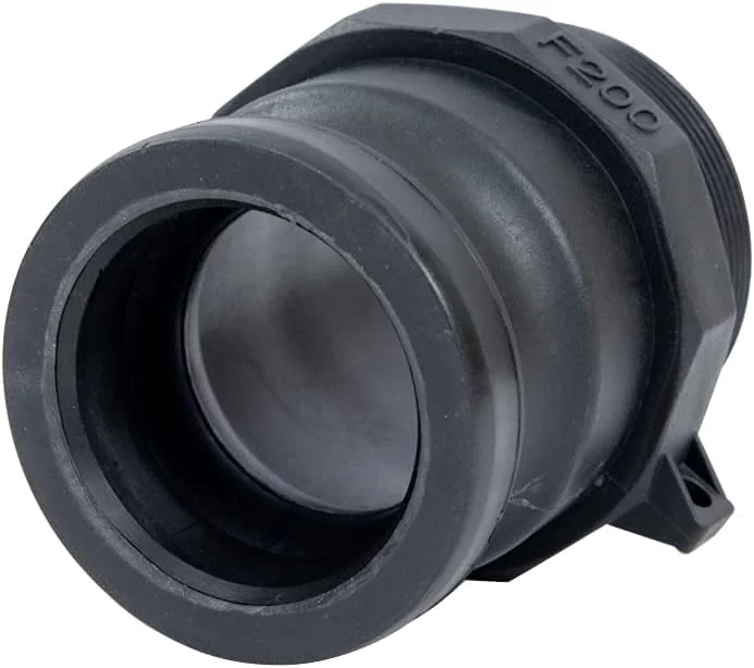 اتصالات کملاک Quafwia، 1 عدد، اتصالات کملاک پلی پروپیلن نوع F استاندارد، آداپتور نری 2 اینچ x رزوه نری 2 اینچ، اتصالات کملاک 2 اینچی پلی پروپیلن