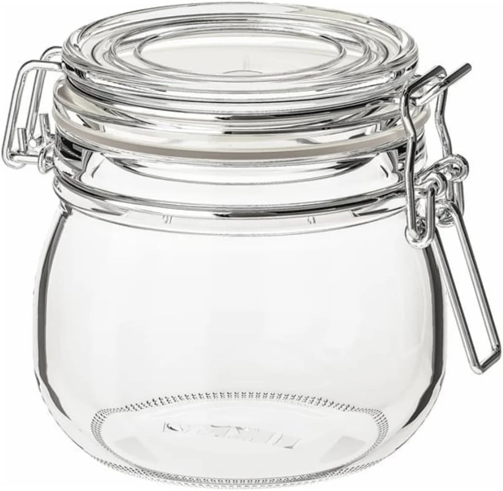 شیشه درب دار، شیشه شفاف، 0.5 لیتر، ظرف نگهداری هوا بند، شیشه گیره دار ضد نشت با بست استیل ضد زنگ و واشر لاستیکی، شیشه های نگهداری و قوطی ها، سازماندهی آشپزخانه و انبار شیشه درب دار، شیشه شفاف، 0.5 لیتر، ظرف نگهداری هوا بند، شیشه گیره دار ضد نشت با بست استیل ضد زنگ و واشر لاستیکی، شیشه های نگهداری و قوطی ها، سازماندهی آشپزخانه و انبار