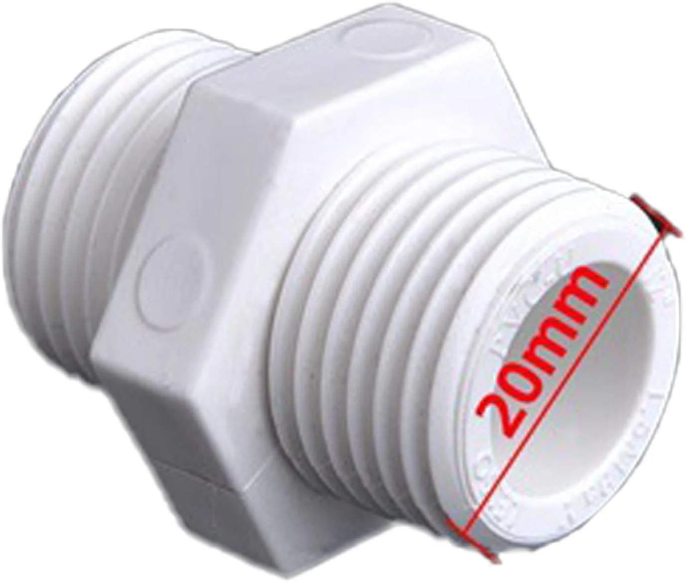 اتصال شلنگ ورودی پلاستیکی ماشین لباسشویی و ظرفشویی (1/2 اینچ)