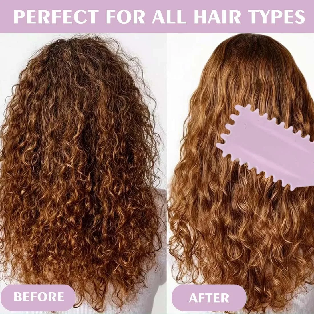 KIRZAX Curling Brush, Curl Brush Curls with Prongs, Define Styling Brush for Combing and Shaping, Curly Hair Brush, Curl Styling Brush, for Defined Trendy Curls, for Women and Men KIRZAX Curling Brush, Curl Brush Curls with Prongs, Define Styling Brush for Combing and Shaping, Curly Hair Brush, Curl Styling Brush, for Defined Trendy Curls, for Women and Men