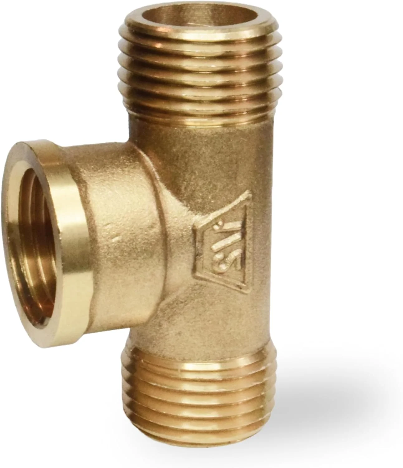 اتصال سه راهی لوله برنجی متال اند براسکو 1/2 اینچ نر در 1/2 اینچ ماده در 1/2 اینچ نر برای اتصالات لوله کشی، اتصال لوله باغ