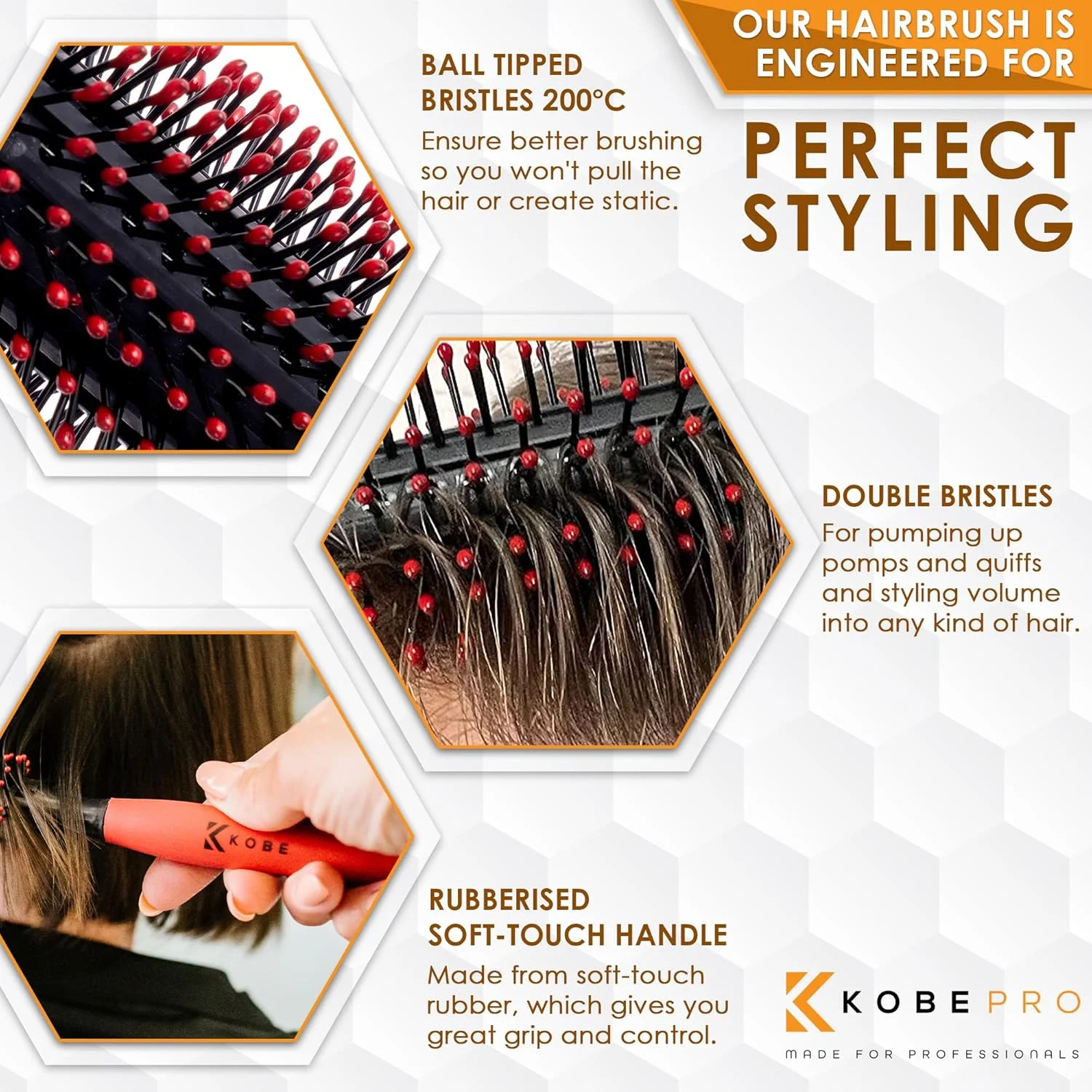 برس مو گرد بزرگ مردانه کوبه پرو مدل Quiff Roller با 12 ردیف موهای نوک گرد برای حجم دادن، قطر 20 میلی متر برای ایجاد موج و صاف کردن آسان، موها را بلند می کند و از کشیدگی جلوگیری می کند، ابزاری عالی. برس مو گرد بزرگ مردانه کوبه پرو مدل Quiff Roller با 12 ردیف موهای نوک گرد برای حجم دادن، قطر 20 میلی متر برای ایجاد موج و صاف کردن آسان، موها را بلند می کند و از کشیدگی جلوگیری می کند، ابزاری عالی.