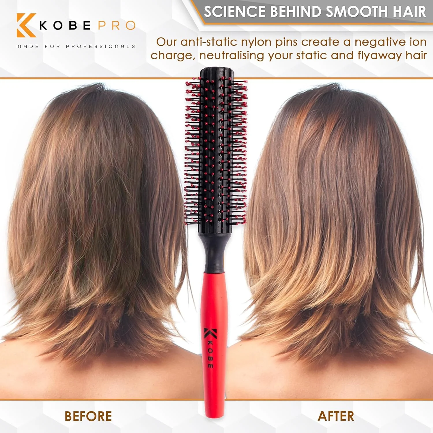 برس مو گرد بزرگ مردانه کوبه پرو مدل Quiff Roller با 12 ردیف موهای نوک گرد برای حجم دادن، قطر 20 میلی متر برای ایجاد موج و صاف کردن آسان، موها را بلند می کند و از کشیدگی جلوگیری می کند، ابزاری عالی. برس مو گرد بزرگ مردانه کوبه پرو مدل Quiff Roller با 12 ردیف موهای نوک گرد برای حجم دادن، قطر 20 میلی متر برای ایجاد موج و صاف کردن آسان، موها را بلند می کند و از کشیدگی جلوگیری می کند، ابزاری عالی.