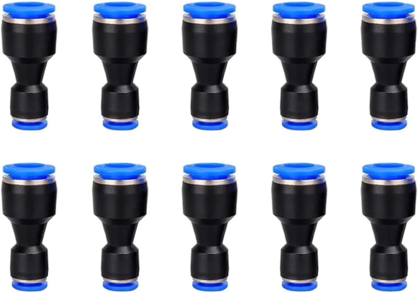 اتصال کاهنده فشاری متالند، سایز 5/16 اینچ به 1/4 اینچ، کوپلینگ کاهنده پنوماتیک اتصال سریع (بسته 10 عددی)