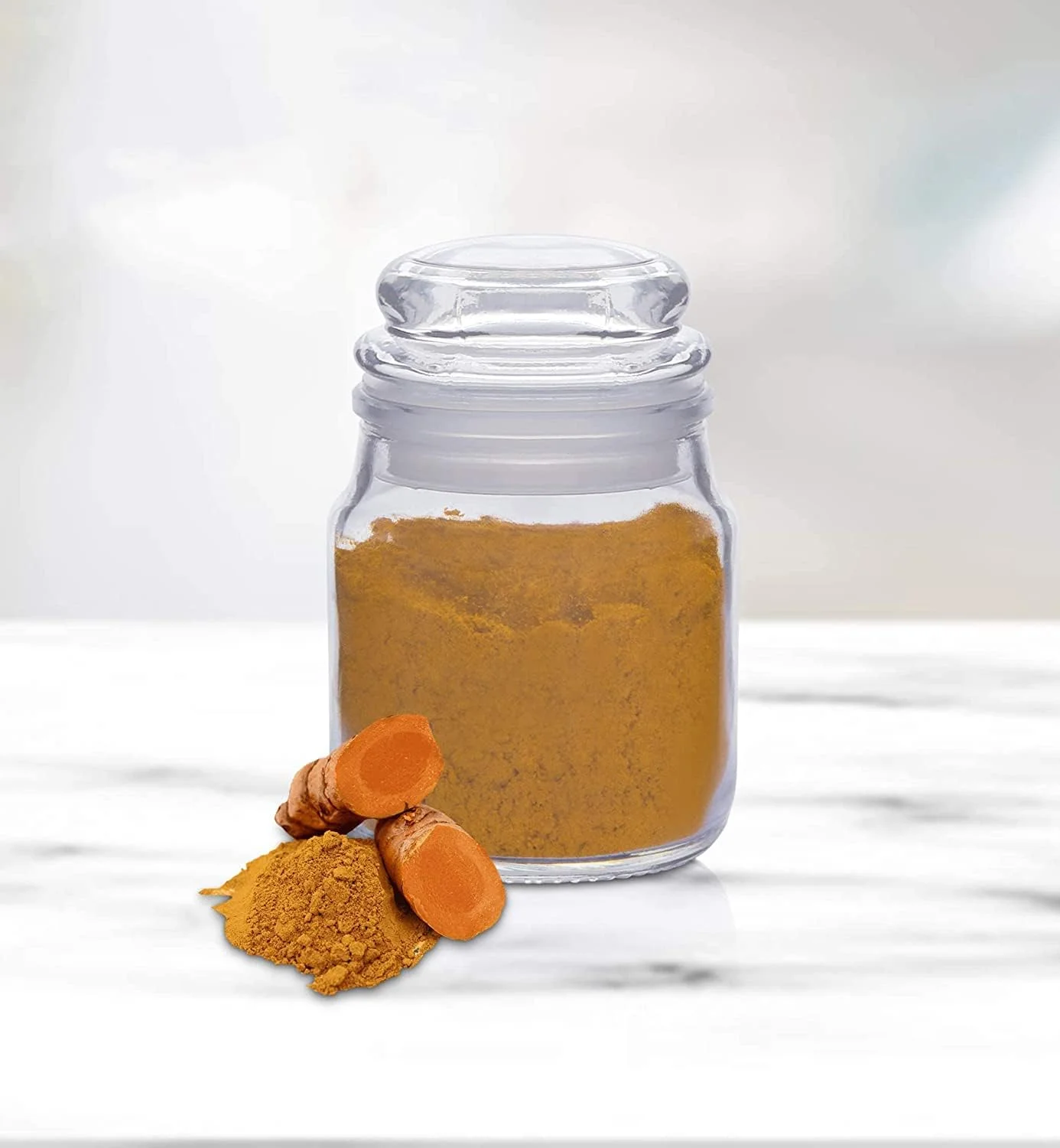 ظروف شیشه ای نگهداری ادویه کلودمارت 100 میلی لیتر، ست 12 عددی با درب محکم و درپوش سیلیکونی لاستیکی