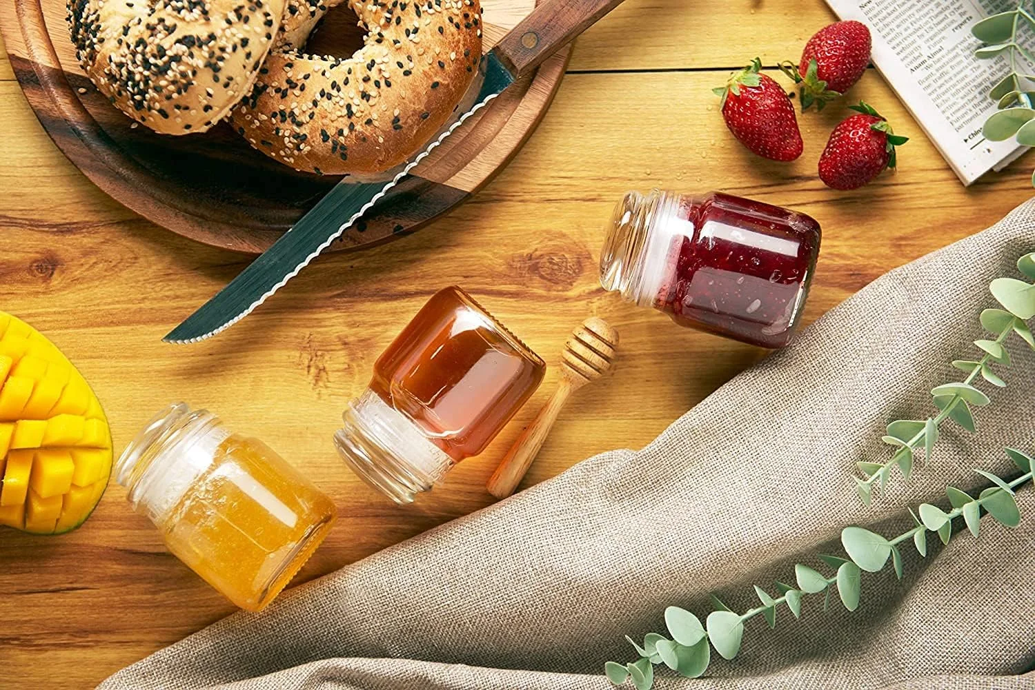 ظروف شیشه ای نگهداری ادویه کلودمارت 100 میلی لیتر، ست 12 عددی با درب محکم و درپوش سیلیکونی لاستیکی