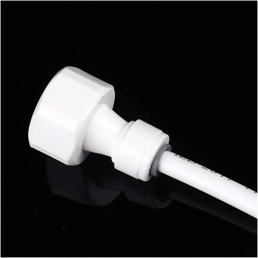 اتصالات لوله لیوتائو تبدیل فیتینگ 1/4 اینچ به رزوه مادگی 1/2 اینچ، اتصال سریع شلنگ لوله پلی اتیلن، آداپتور اتصالات لوله سیستم اسمز معکوس فیلتر آب آکواریوم