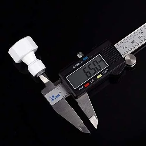 اتصالات لوله لیوتائو تبدیل فیتینگ 1/4 اینچ به رزوه مادگی 1/2 اینچ، اتصال سریع شلنگ لوله پلی اتیلن، آداپتور اتصالات لوله سیستم اسمز معکوس فیلتر آب آکواریوم