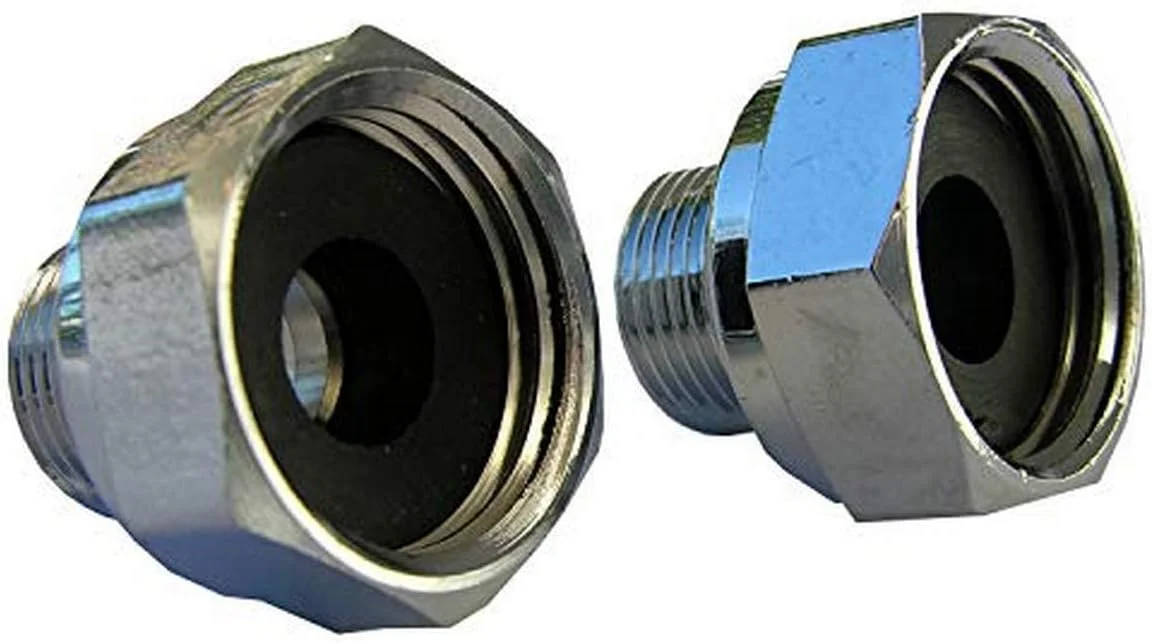 LASCO 10-0061 تبدیل شیر دلتا، مادگی 1/2 اینچ به نری 3/8 اینچ، جنس برنجی، 2 عددی