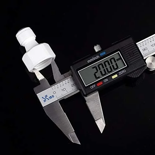 اتصالات لوله لیوتائو تبدیل فیتینگ 1/4 اینچ به رزوه مادگی 1/2 اینچ، اتصال سریع شلنگ لوله پلی اتیلن، آداپتور اتصالات لوله سیستم اسمز معکوس فیلتر آب آکواریوم