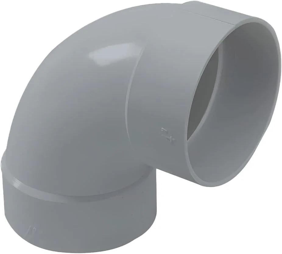 اتصالات لوله UPVC راکو برای لوله کشی، زهکشی، آبیاری، تهویه، انتقال مواد شیمیایی و تصفیه آب (2، زانو)