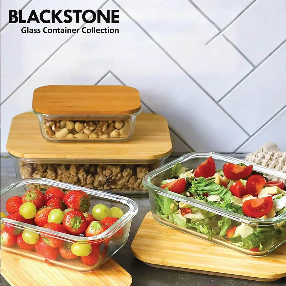 ظرف نگهداری مواد غذایی شیشه بوروسیلیکات Blackstone با درب چوبی و مهر و موم سیلیکونی قابل جابجایی BGC52 (640 میلی لیتر) ظرف نگهداری مواد غذایی شیشه بوروسیلیکات Blackstone با درب چوبی و مهر و موم سیلیکونی قابل جابجایی BGC52 (640 میلی لیتر)