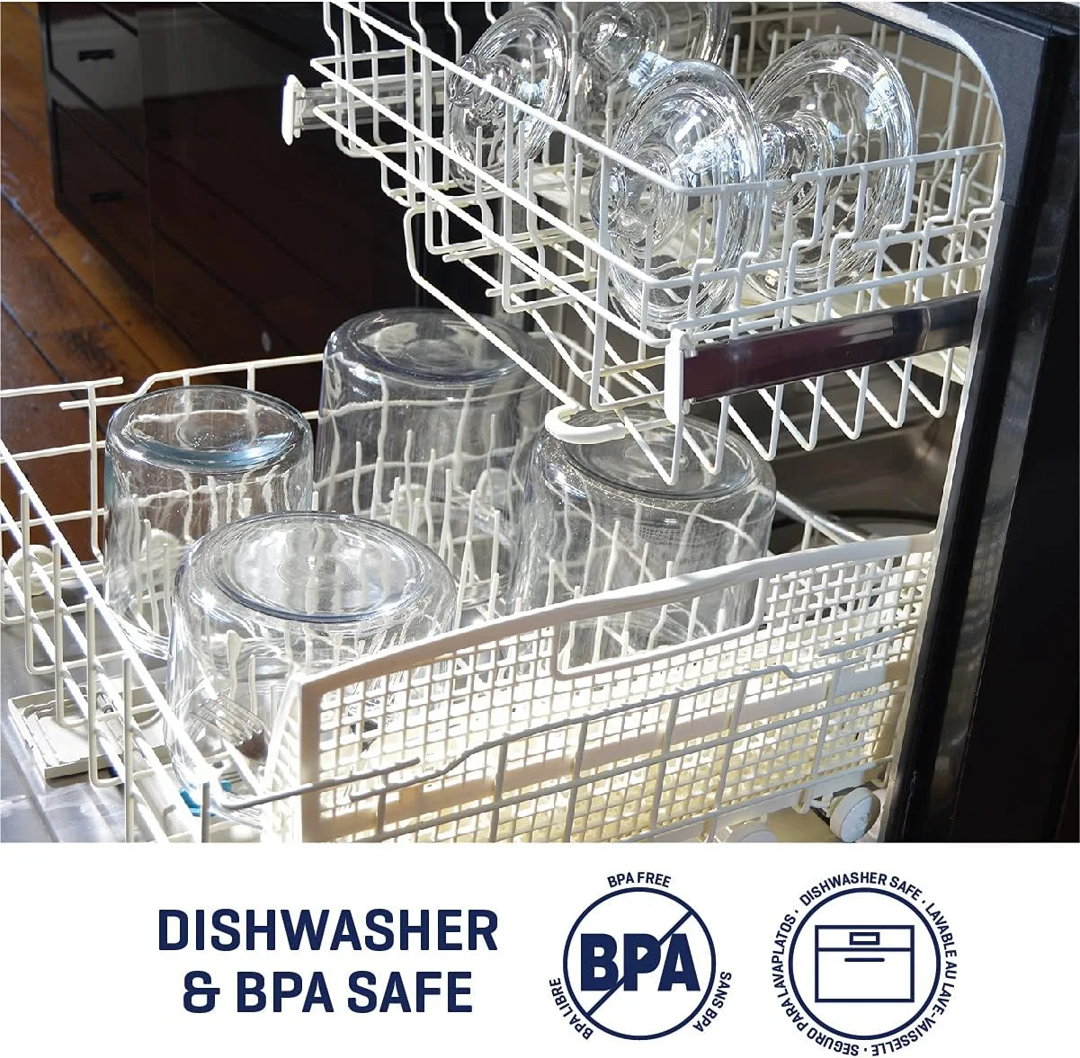 ظرف شیشه ای 3 کوارتی Anchor Hocking Heritage Hill با درب شیشه ای