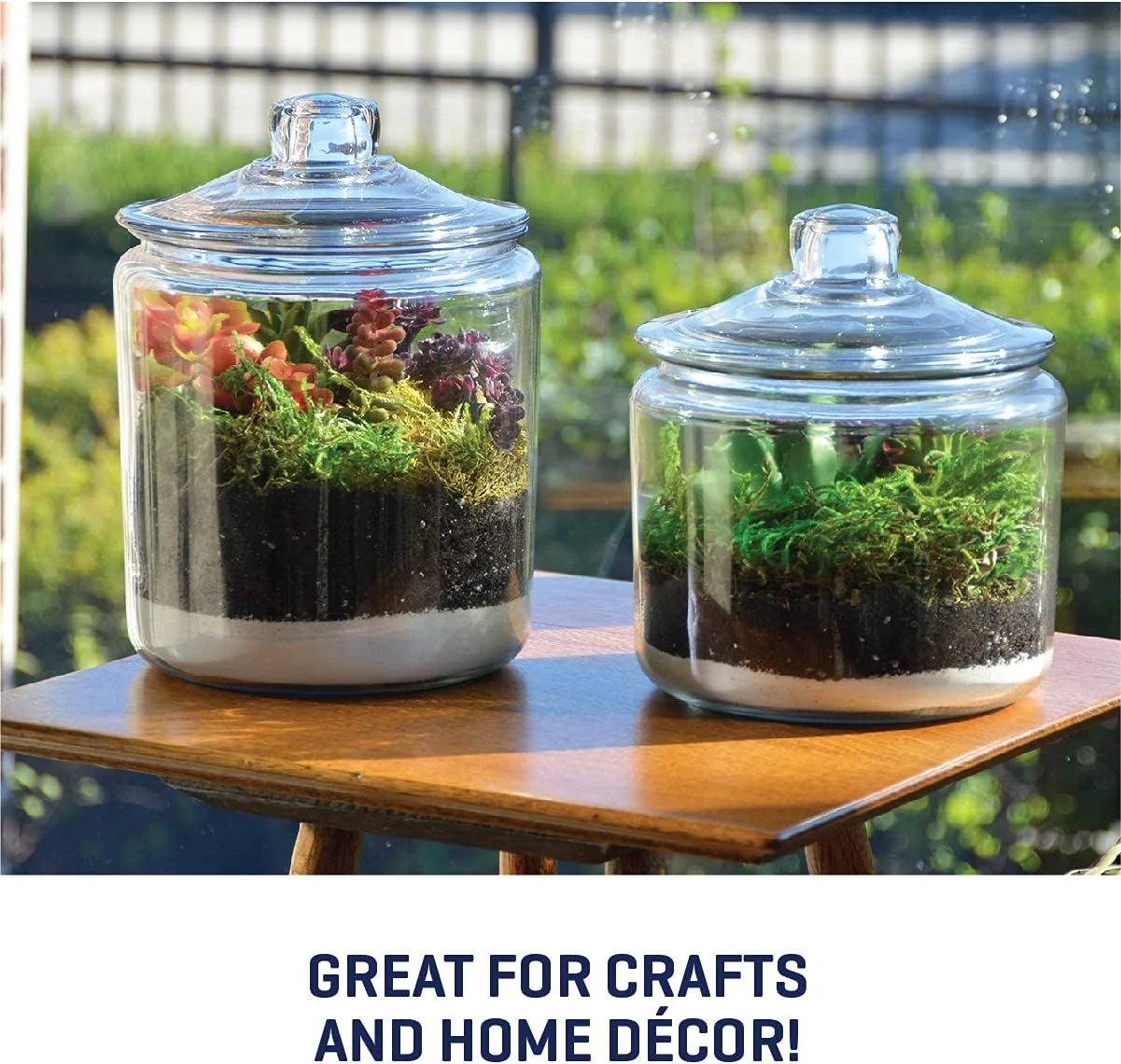 ظرف شیشه ای 3 کوارتی Anchor Hocking Heritage Hill با درب شیشه ای