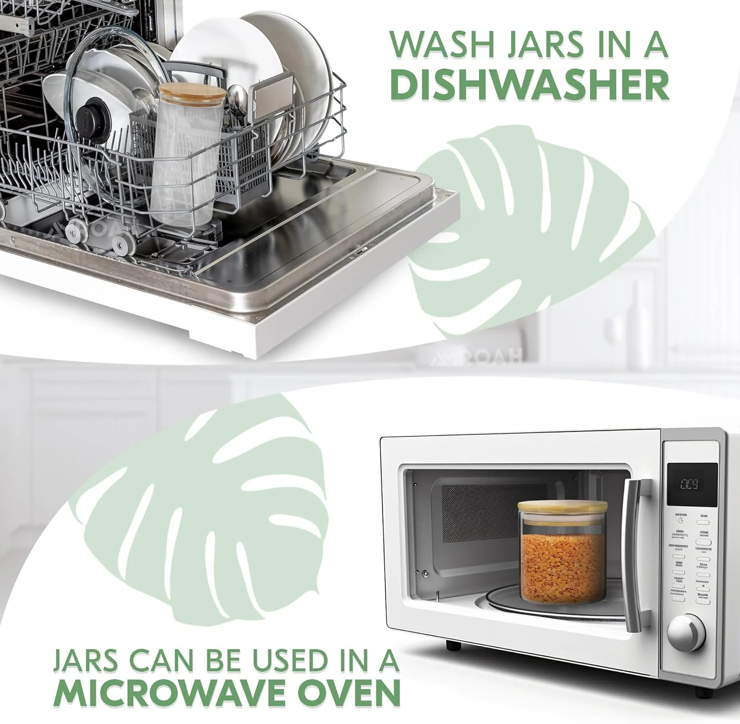 ست 5 عددی ظروف شیشه ای گرد آمراه با درب بامبو، 600، 900، 1200 میلی لیتر، ظروف شیشه ای شفاف قابل چیدن، ظروف آشپزخانه با درب های محکم برای نگهداری مواد غذایی، چای، قهوه، شکر، نمک، ادویه جات، پاستا و حبوبات ست 5 عددی ظروف شیشه ای گرد آمراه با درب بامبو، 600، 900، 1200 میلی لیتر، ظروف شیشه ای شفاف قابل چیدن، ظروف آشپزخانه با درب های محکم برای نگهداری مواد غذایی، چای، قهوه، شکر، نمک، ادویه جات، پاستا و حبوبات