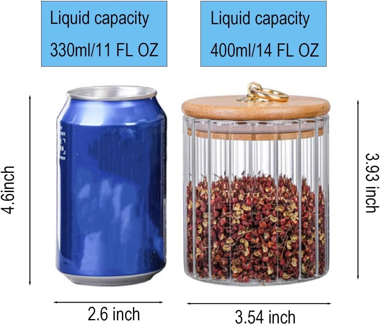 ظرف نگهداری درب بامبو با دسته فلزی، ظروف شیشه ای شفاف، برای نگهداری مواد غذایی در آشپزخانه، مناسب برای آبنبات، پاستا، جو دوسر، ادویه جات ظرف نگهداری درب بامبو با دسته فلزی، ظروف شیشه ای شفاف، برای نگهداری مواد غذایی در آشپزخانه، مناسب برای آبنبات، پاستا، جو دوسر، ادویه جات