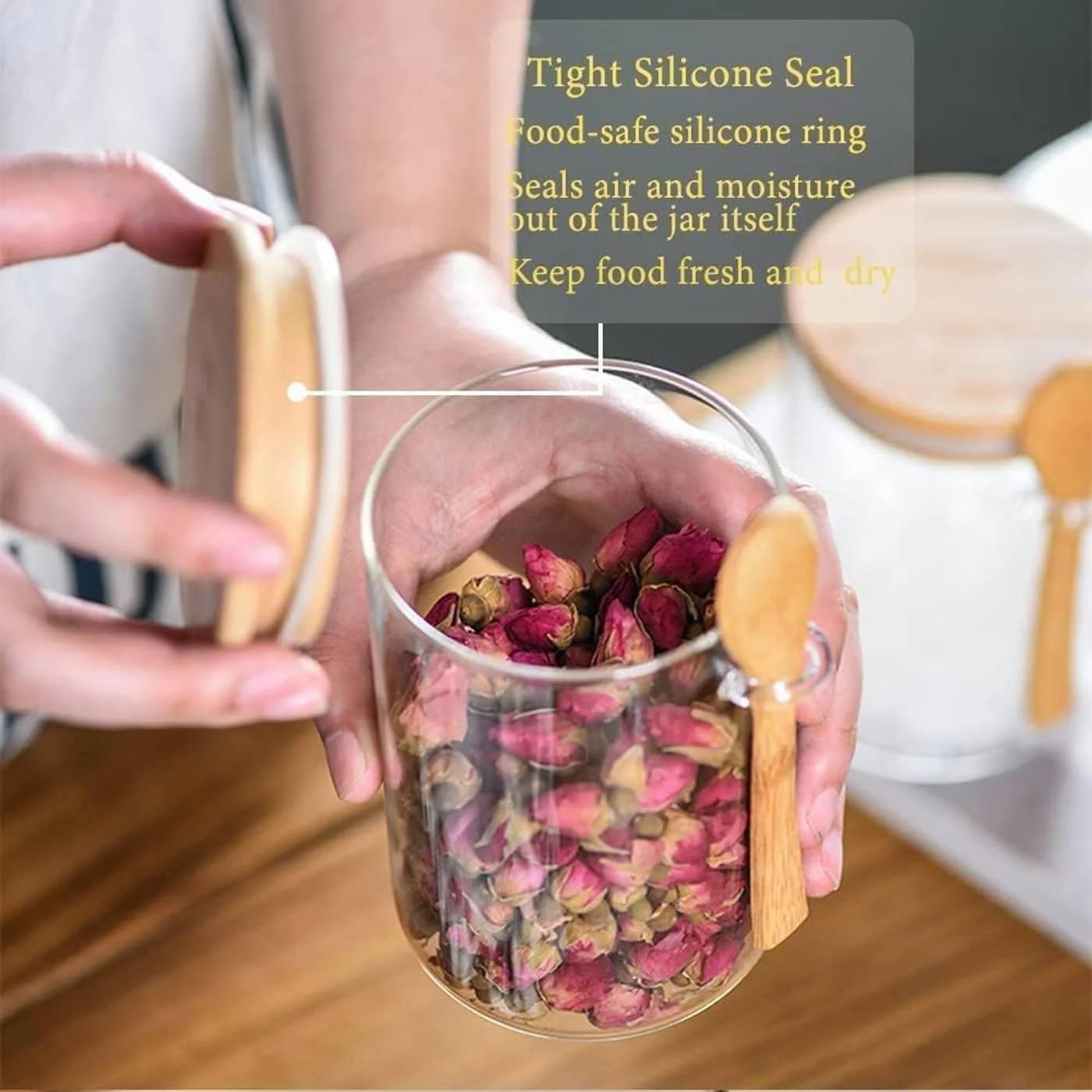 شیشه های مربا با درب و قاشق هواگیر، ظروف شیشه ای نگهداری مواد غذایی، ظروف اوت میل شبانه با درب، شیشه های آشپزخانه تزئینی برای ادویه، نمک حمام، چای، قهوه، قند، حبوبات 530 میلی لیتر شیشه های مربا با درب و قاشق هواگیر، ظروف شیشه ای نگهداری مواد غذایی، ظروف اوت میل شبانه با درب، شیشه های آشپزخانه تزئینی برای ادویه، نمک حمام، چای، قهوه، قند، حبوبات 530 میلی لیتر