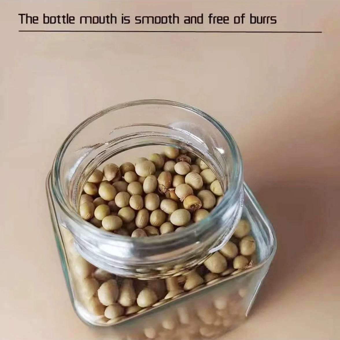 ظروف شیشه ای مربعی با درب های مشکی ضد هوا، ظروف نگهداری مواد غذایی آشپزخانه 270 میلی لیتر، شیشه های کوچک برای مربا، ادویه جات، عسل، ژله، پودینگ، دسر، گیاهان و نگهداری (بسته 6 عددی)