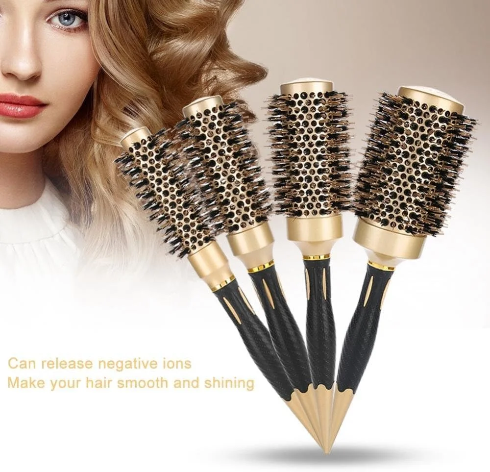 ست برس حرارتی گرد KASTWAVE، برس حالت دهنده حرارتی فوری 4 در 1، برس موی بزرگ آنیونی ضد الکتریسیته ساکن برای خشک کردن، فر کردن و صاف کردن مو، حجم دهی و درخشندگی، بسیار مناسب با سشوار ست برس حرارتی گرد KASTWAVE، برس حالت دهنده حرارتی فوری 4 در 1، برس موی بزرگ آنیونی ضد الکتریسیته ساکن برای خشک کردن، فر کردن و صاف کردن مو، حجم دهی و درخشندگی، بسیار مناسب با سشوار