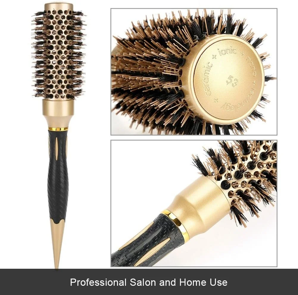 ست برس حرارتی گرد KASTWAVE، برس حالت دهنده حرارتی فوری 4 در 1، برس موی بزرگ آنیونی ضد الکتریسیته ساکن برای خشک کردن، فر کردن و صاف کردن مو، حجم دهی و درخشندگی، بسیار مناسب با سشوار ست برس حرارتی گرد KASTWAVE، برس حالت دهنده حرارتی فوری 4 در 1، برس موی بزرگ آنیونی ضد الکتریسیته ساکن برای خشک کردن، فر کردن و صاف کردن مو، حجم دهی و درخشندگی، بسیار مناسب با سشوار