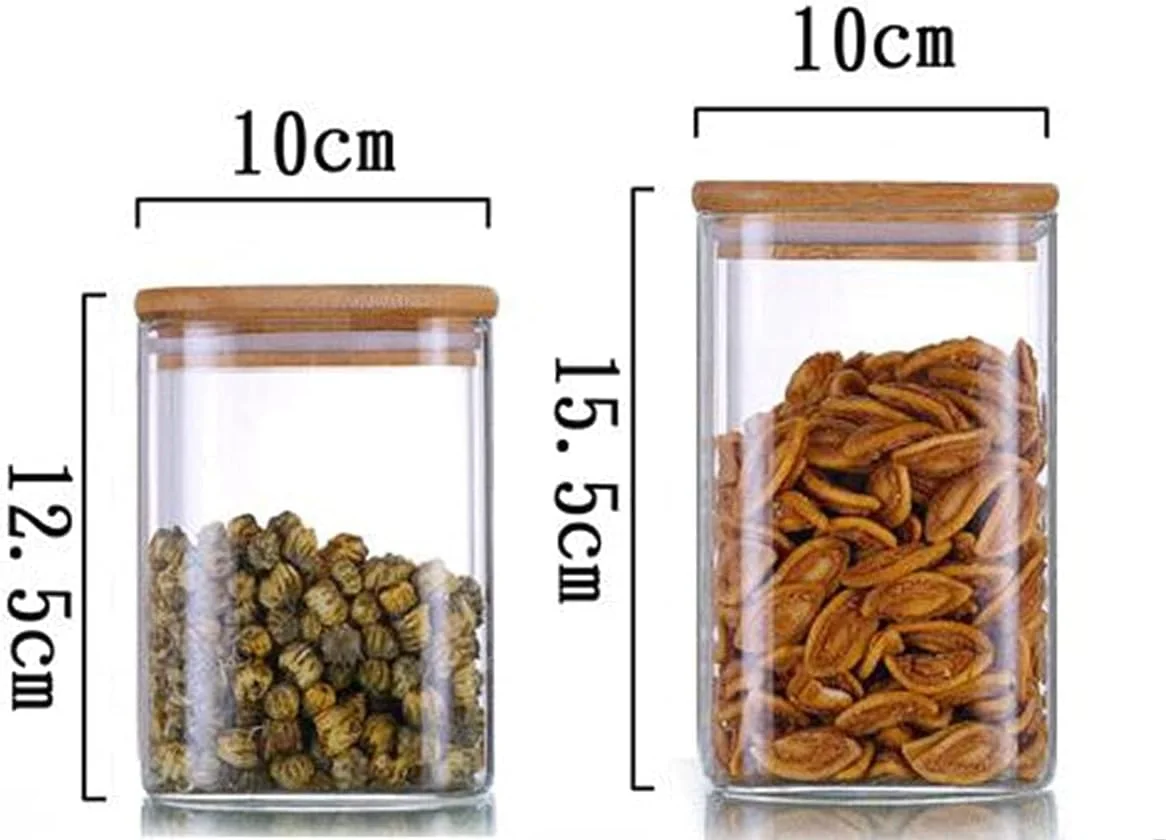 ست 6 عددی ظروف نگهداری مواد غذایی مربعی 1CHASE با درب بامبو هواگیر، ظروف نگهداری قابل چیدن برای آشپزخانه و انبار، ایده آل برای قهوه، چای، کلوچه، آبنبات، آجیل، ادویه جات، غلات، 900/1100 میلی لیتر ست 6 عددی ظروف نگهداری مواد غذایی مربعی 1CHASE با درب بامبو هواگیر، ظروف نگهداری قابل چیدن برای آشپزخانه و انبار، ایده آل برای قهوه، چای، کلوچه، آبنبات، آجیل، ادویه جات، غلات، 900/1100 میلی لیتر
