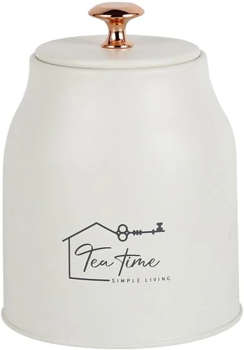 ست 3 تکه ظروف فلزی ذخیره سازی آدرین بژ 1000 میلی لیتری، بادوام، ضد هوا و شیک، مناسب برای سازماندهی آشپزخانه، انبار و نگهداری خانگی