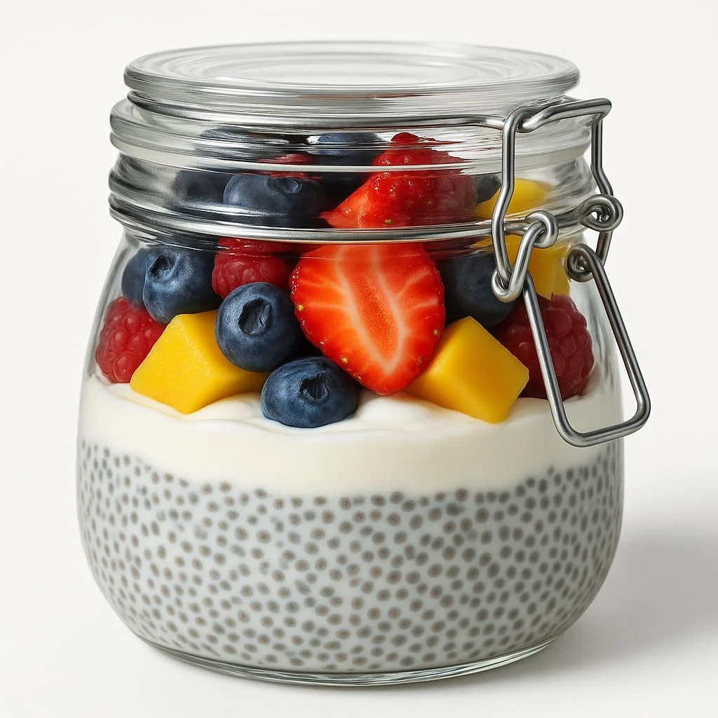 ست ظروف شیشه ای درب دار، ظروف شیشه ای گیره دار با درب، ظروف درب دار گرد برای نگهداری مواد غذایی در آشپزخانه، مناسب کنسرو کردن غلات، حبوبات، ترشی، ادویه جات، میوه خشک، میوه های نگهداری شده (300 میلی لیتر، 3 عدد)