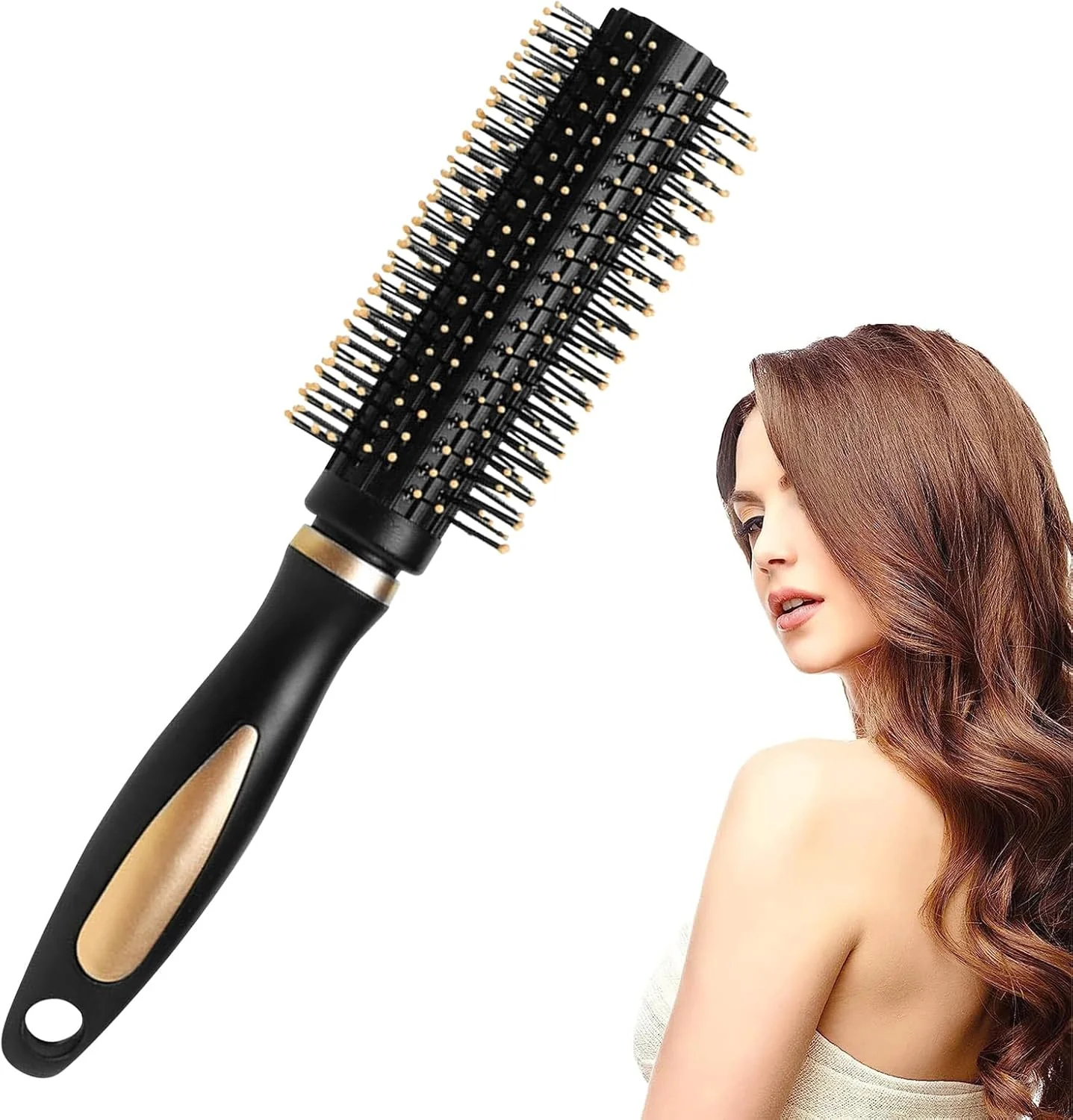 برس مو، برس گرد حالت دهنده مو، ابزارهای حالت دهی مو برای خشک کردن مو مناسب زنان، مردان و کودکان، برس حرفه ای برای فر کردن، خشک کردن، حالت دادن، صاف کردن و درخشان کردن مو، برس صاف کننده موهای مجعد یا موج دار