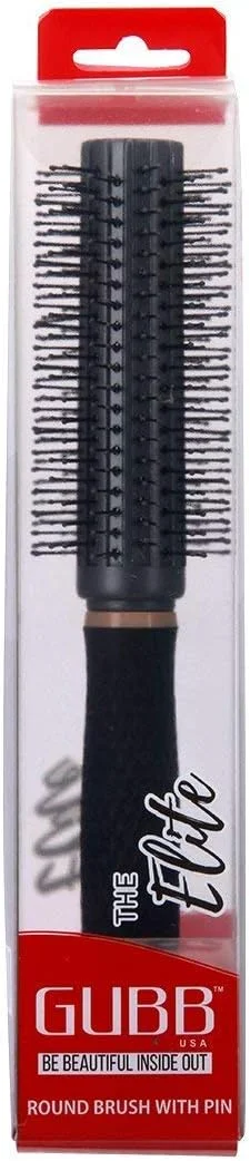 برس گرد مو GUBB سری Elite برای خشک کردن و حالت دادن به مو، مناسب برای خانم ها و آقایان: دارای موهای نایلونی با کیفیت برای حالت دادن ملایم و ایجاد فر در مو | سبک و بادوام - مناسب برای انواع مو