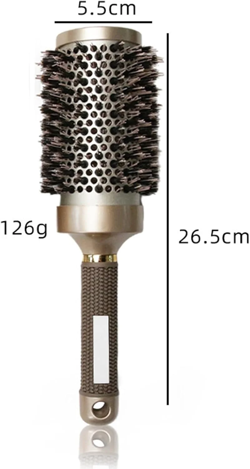 برس گرد Fawoonu برای خشک کردن و حالت دادن به مو - شانه حجم دهنده مو غلطکی استاتیک برای استفاده در منزل و سالن برس گرد Fawoonu برای خشک کردن و حالت دادن به مو - شانه حجم دهنده مو غلطکی استاتیک برای استفاده در منزل و سالن