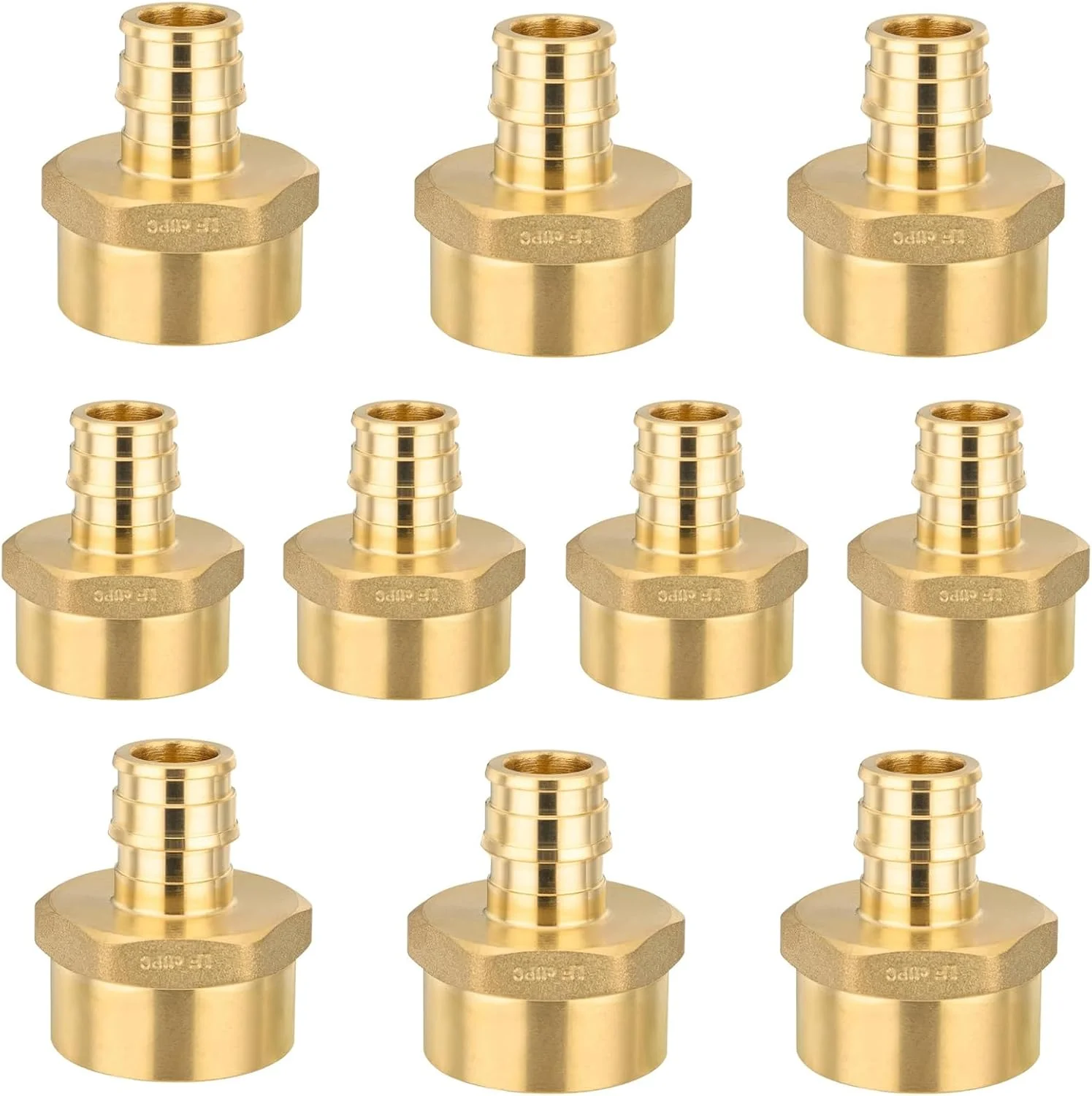 اتصالات PEX-A GUOFIS بسته 10 عددی، آداپتور 1/2 اینچ Pex x 3/4 اینچ مادگی NPT، اتصالات آداپتور رزوه ای مادگی انبساط PEX برای لوله Pex A، ASTM F1960