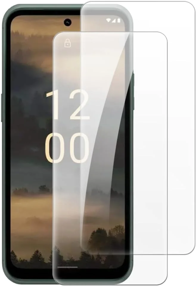 شاین تایم [بسته 2 عددی] محافظ صفحه نمایش شیشه ای حرارت دیده سازگار با نوکیا XR30 (6.49 اینچ)، HD شفاف ضد خش بدون حباب، سازگار با قاب