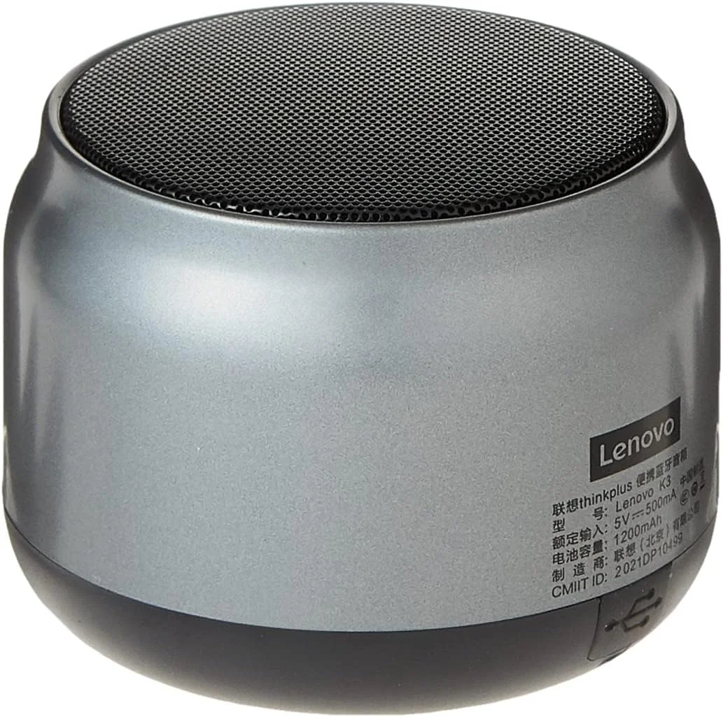 اسپیکر لنوو Thinkplus، نسخه بلوتوث 5.0، اسپیکر/بلندگوی فضای باز با ظرفیت باتری 1200 میلی آمپر ساعت، رنگ مشکی اسپیکر لنوو Thinkplus، نسخه بلوتوث 5.0، اسپیکر/بلندگوی فضای باز با ظرفیت باتری 1200 میلی آمپر ساعت، رنگ مشکی