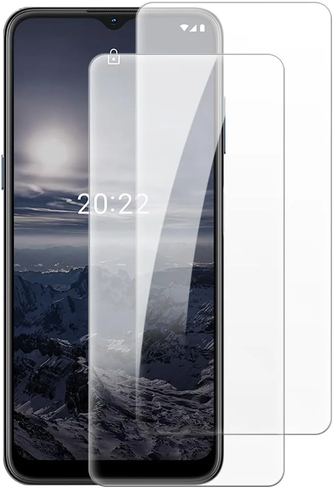 محافظ صفحه نمایش شیشه ای حرارت دیده شانتایم [2 عددی] سازگار با نوکیا G11 (6.5 اینچ)، شفاف HD ضد خش بدون حباب، سازگار با قاب