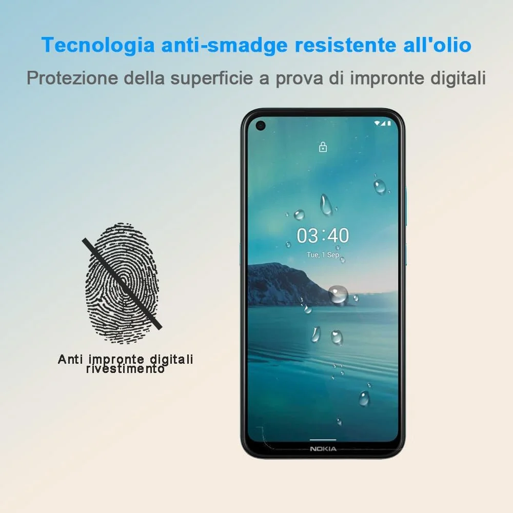 محافظ صفحه نمایش HYGMOCC برای نوکیا 3.4، شیشه حرارت دیده، وضوح HD، سختی 9H، نصب آسان، ضد خش، بدون حباب (1 عدد) محافظ صفحه نمایش HYGMOCC برای نوکیا 3.4، شیشه حرارت دیده، وضوح HD، سختی 9H، نصب آسان، ضد خش، بدون حباب (1 عدد)